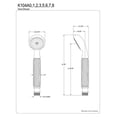 thumbnail image 2 of Kingston Brass Kingston Brass Metropolitan Hand Shower, 2 of 2