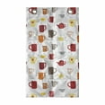 thumbnail image 1 of Tea Party Hanging Pocket Organizer, Colorful Coffee Cups and Tea Mugs Pattern Having a Hot Drink Kitchen Utensils, Printed Polyester Storage Bag with Pockets, 21" x 31", Multicolor, 1 of 2