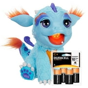 FurReal Friends Torch, My Blazin' Dragon with Free Duracell Coppertop C Household Batteries, 4 ct