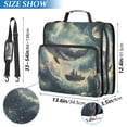 thumbnail image 2 of FORMRS Zipper Binder with Shoulder Strap 2-inch Ring 500 Sheet Capacity File Bag, Beige Floating Whale, 2 of 5