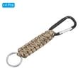 thumbnail image 3 of Uxcell Paracord Keychains Braided Paracord Keychain Clip Paracord Lanyard with D Hook Clip Desert Camo 4 Pcs, 3 of 6