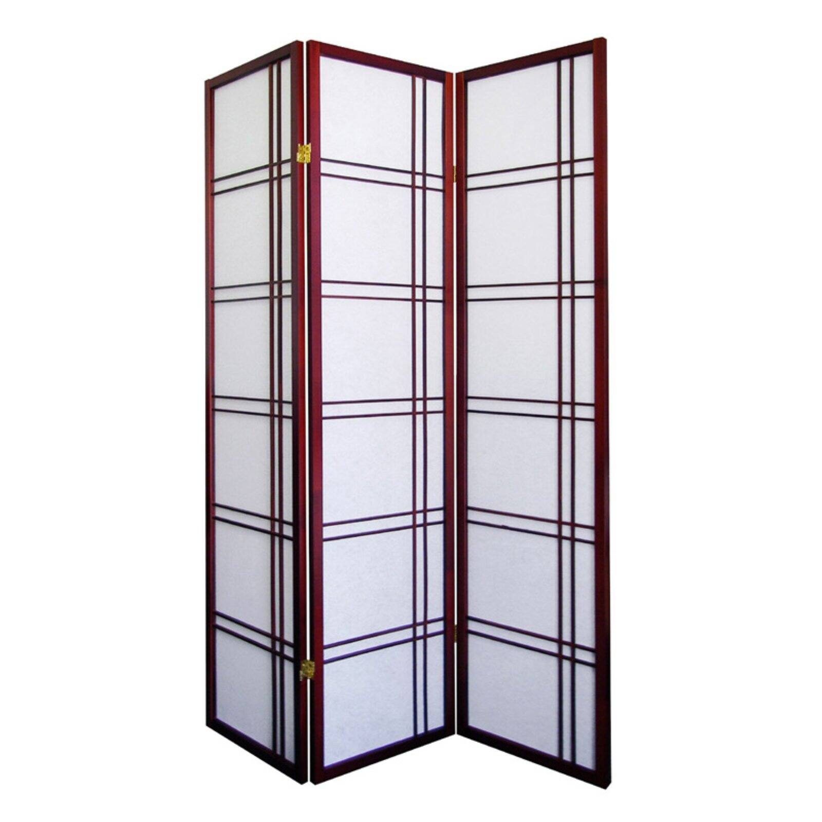 Ore Furniture  Girard 3-Panel Room Divider - Cherry - image 2 of 2