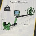 thumbnail image 2 of Gymax Détecteur de Métal pour Adultes avec 5 Modes Professionnels Écouteurs 3,5 mm Rétroéclairés, 2 of 10