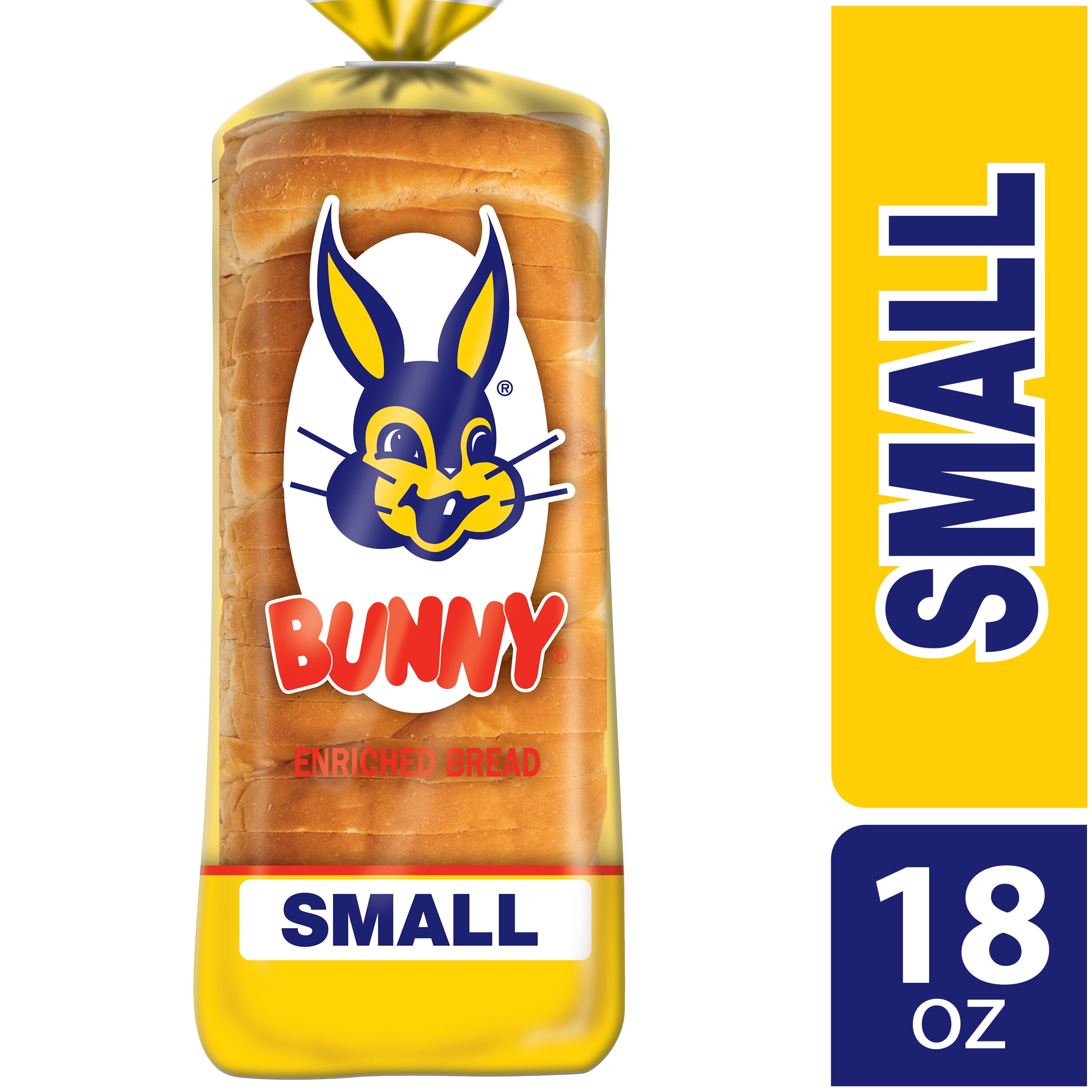 Bunny Bread Small, Enriched Soft Sliced White Bread, 18 oz, Shelf-Stable