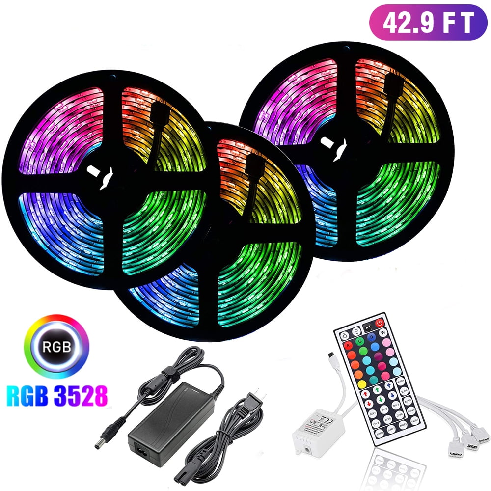 50ft LED Lights,Waterproof Color Changing RGB LED Strip Lights with Remote Controlled LED Lights for Bedroom Decor, LED Light Strips for Rooms