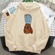 thumbnail image 5 of Sudaderas con capucha de perro salchicha para mujer, Camisa con capucha gótica divertida, harajuku vintage, 5 of 5