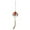 B-Clear, variant on Wind Chime​ Glass Sphere Sakura Printing Cord Bead Tassel Swing Soft Light Zen Aesthetic, Outdoor Garden Indoor Tranquil Accent
