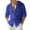 Blue, variant on Men's Cotton Linen Shirts Long Sleeve Button Down Shacket Summer Casual Hawaiian Beach Tops Lightweight Fashion Hoodies (XL, Wine)