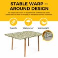 thumbnail image 4 of Green Floral Table Cloths for 3 Foot Rectangle Tables, Vintage Rustic Botanical Spring Patio Waterproof Elastic Fitted Tablecloths, Washable Rectangular Table Cover for Camping, 4 of 8