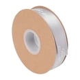 thumbnail image 4 of Rollo de cinta de raso de 2,5 cm, impresión de 45 yardas, poliéster solo para ti, decoración de boda DIY, embalaje de pastel de cumpleaños, gris plateado, 4 of 12