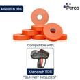 thumbnail image 3 of Perco Fluorescent Red Pricing Labels for Monarch 1136 Price Gun – 3 Sleeves, 24 Rolls Value Pack - 42,000 Price Marking Labels – with Ink Rolls Included, 3 of 7