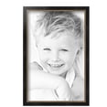 thumbnail image 2 of ArtToFrames 8" x 14" Black Square with Gold Beads Picture Frame, 8.5x14 inch Black Wood Poster Frame (WOM-5021),  Pack, 2 of 7