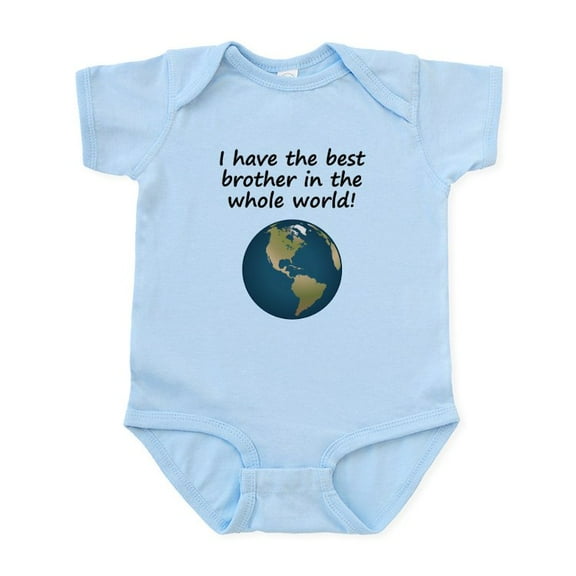 CafePress - Best Brother In The World Body Suit - Baby Light Bodysuit, Size Newborn - 24 Months