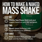 NAKED Vegan Mass - Natural Vegan Weight Gainer Protein Powder - 8Lb Bulk, GMO Free, Gluten Free, Soy Free & Dairy Free. No Artificial Ingredients - 1,230 Calories - 11 Servings