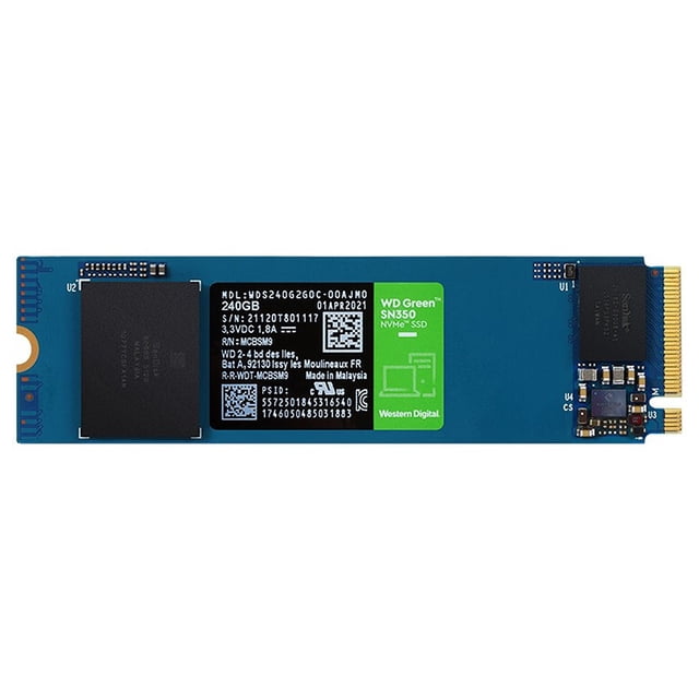 Unidades de estado sólido Irfora WD Green SN350 240GB SSD NVMe Unidad de estado sólido M.2 2280 Interfaz Gran capacidad Transmisión de alta velocidad SSD compacto delgado Irfora Unidades de estado sólido