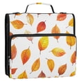 thumbnail image 5 of FORMRS Zipper Binder with Shoulder Strap 2-inch Ring 500 Sheet Capacity File Bag, Orange Leaves, 5 of 5