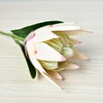 thumbnail image 5 of Artificial Flowers Fake Protea Cynaroides:Faux Protea Flower Arrangements,Silk Flowers for Home Decor Indoor Wedding Table Centerpieces,3pcs (Champagne), 5 of 7