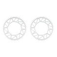 thumbnail image 2 of Youkk Alloy Crank set - Durable Precise Fit Smooth Operation - Guaranteed Compatibility Bicycles Crank 50T silver 2Set, 2 of 6
