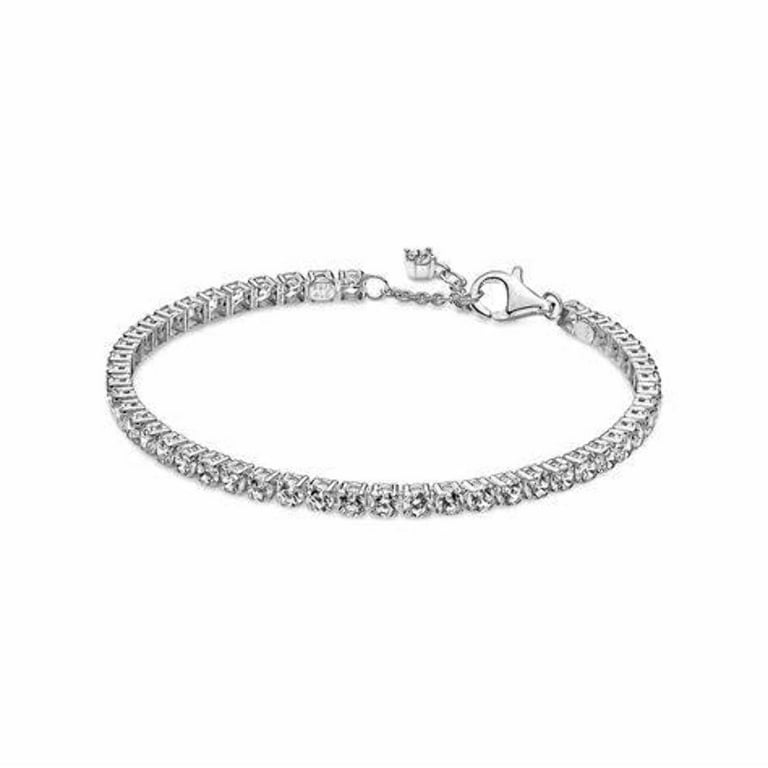 Pandora Sparkling Tennis Bracelet 591469C01-18 - Sterling Silver, Cubic Zirconia, 18cm