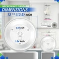thumbnail image 3 of Microwave Plate Replacement 13.5 inch Fits WB39X10032 GE Microwave Turntable Plate - Exact Replacement Microwave Glass Plate For Better Reheating and Cooking - Spinning Dish Tray For Oven, 3 of 6