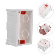 thumbnail image 6 of LOLIPPYY 5-Pack White Plastic Flush Mount Electrical Boxes for and Sockets Wiring Installation, 6 of 7
