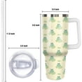 thumbnail image 4 of 40 oz Frog Tumbler With Handle and Straw, 40oz Insulated Stainless Frog Tumbler Coffee Travel Mugs Cup Water Bottle Frog Lovers Gifts for Women Girls, 4 of 6
