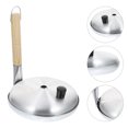 thumbnail image 3 of 1 pc Non stick Aluminum Frying Pan with Lid for Household Use Silver, 3 of 8