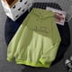thumbnail image 4 of ICHUANYI Clearance Women Loose Long Sleeve Sweatshirt Hooded Hoodie Sweatshirt Blouse(Green, XL) ICHUANYI WER2023081007747, 4 of 5