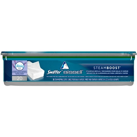Swiffer Bissell SteamBoost Steampad Febreze Lavender Vanilla & Comfort Refills, 20 sheets