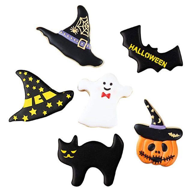 7 Pieces/set Cake Molds Halloween Stainless 5 2 3 1 Steel Chocolate 5 2 3 Shapers Kitchen Cooking Baking Cookie Embossers, Type A