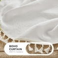 thumbnail image 4 of Cortinas Joydeco Blancas Boho 244 cm Alto 2 Paneles Semi Translúcidas, 4 of 9