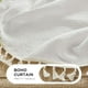 thumbnail image 4 of Cortinas Joydeco Blancas Boho 244 cm Alto 2 Paneles Semi Translúcidas, 4 of 9