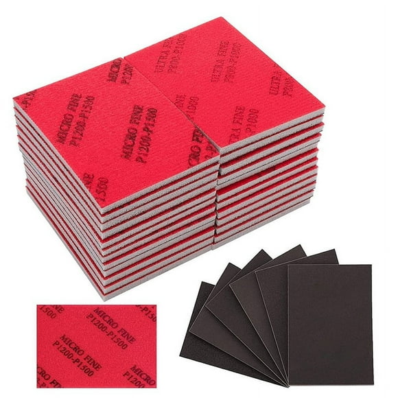 320-3000 Grit Sanding Sponge Set, Fine Foam Sanding Pads, Wet Sanding Paper, Sanding Sponges for Wood, Drywall Sanding