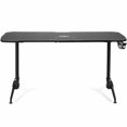 thumbnail image 4 of Gymax Gaming Desk 62.5'' T-Shape Height Adjustable w/ Mouse Pad Handle Rack Cup Holder, 4 of 10