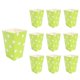 thumbnail image 2 of Vajilla Desechable De 7x10 Piezas, Contenedores Sanck Para Cumpleaños, Baby Showers, Puntos Verdes 5x7x11.5cm SM SunniMix Cajas de palomitas de maíz, 2 of 4