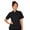 Black, variant on Ladies Short Sleeve 10 Button Chef Coat, Black, Size XL