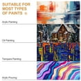 thumbnail image 4 of Uxcell 2 Pcs Stretched Canvas, 4x4" Artist Boards 9/13" Profile Cotton Panels,White, 4 of 7