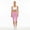 20889413644763751887, variant on Blush Pop Pink Color Women's Brushed Suede Poly Span Casual Capri Leggings XS-2XL