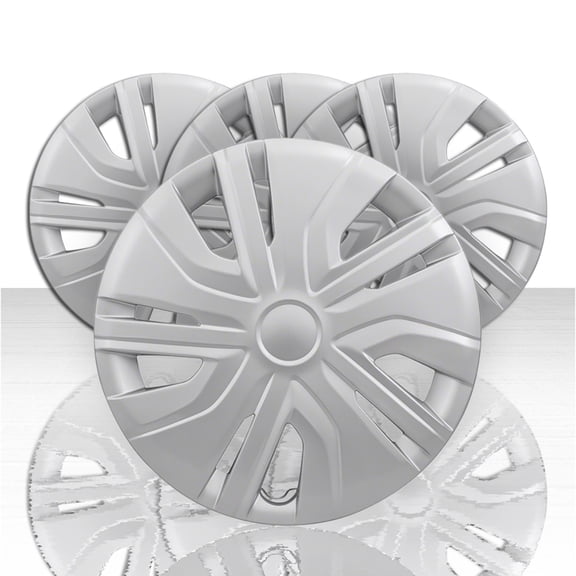 Set of 4 14" 10 Spoke Wheel Covers for 2017-2024 Mitsubishi Mirage ES - Silver