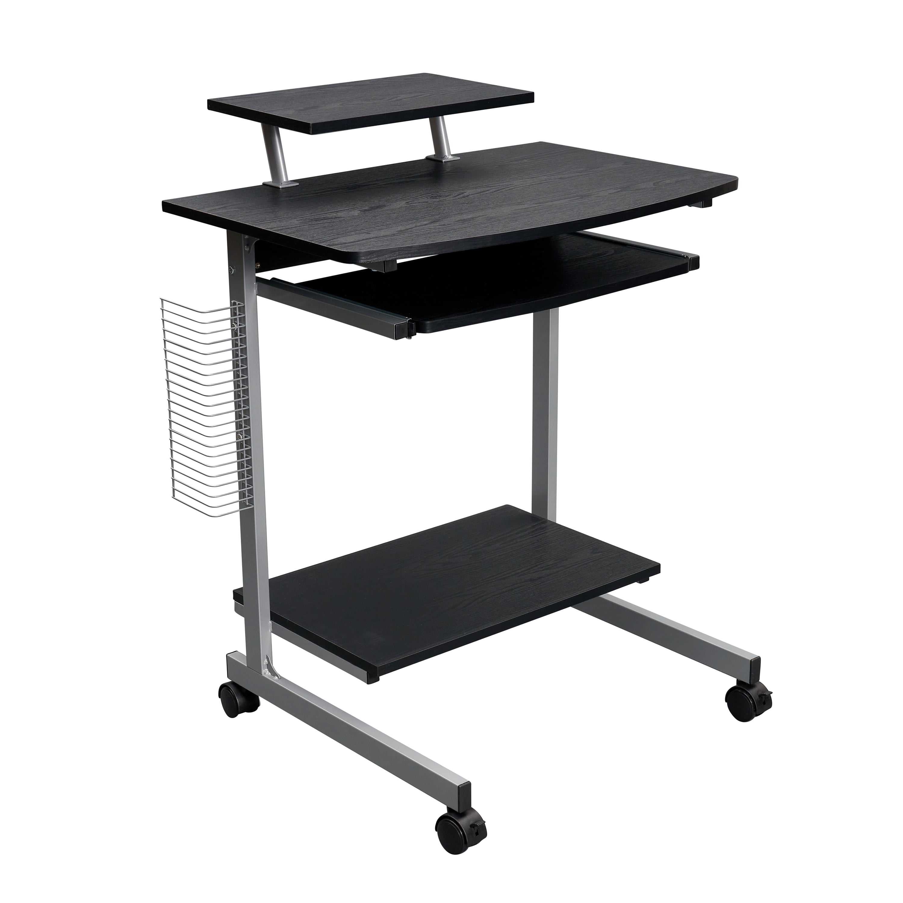 Techni Mobili Compact Computer Cart With Storage, Espresso (RTA2018ES