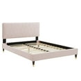 thumbnail image 2 of Modway Phillipa Performance Velvet King Platform Bed in Pink, 2 of 9
