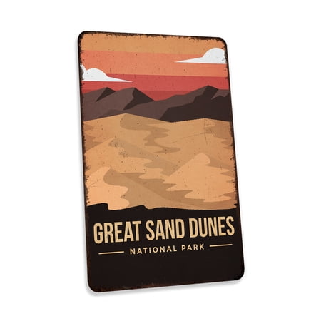 Great Sand Dunes National Park Sign Vintage Looking Decorative Signs Home Décor Gift 16x24 Matte 116240086013