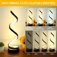 thumbnail image 3 of Classic Creative Spiral LED Table Lamp, Modern Minimalist Dimmable Spiral Table Lamp, Adjustable Arm, Soft Light, Multifunction, 3 of 6