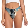 thumbnail image 1 of Fotbe Cloud Border Collie Tanga Sin Costuras para Mujer con Estampado – Panties Invisibles, Transpirables y Cómodos para Uso Diario-Large, 1 of 6