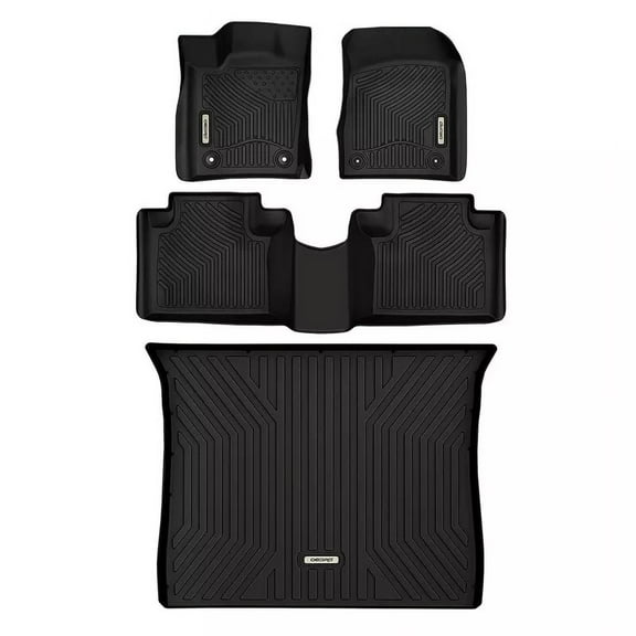 RVNI Floor Mats Liners for 2016-2023 Chevrolet Malibu 1st & 2nd Row TPE All Weather