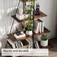 thumbnail image 5 of Ataucjin Bookcase, 4-Tier Ladder Bookshelf, A-Shaped Ladder Shelf Display, Ladder Shelf Storage Organizer for Living Room, Home Office, 5 of 9