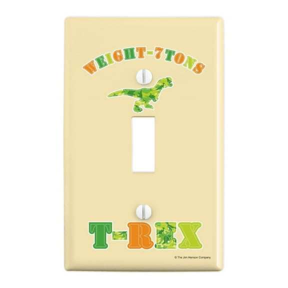 Dinosaur Train T-Rex Weight 7 Tons Plastic Wall Decor Toggle Light Switch Plate Cover
