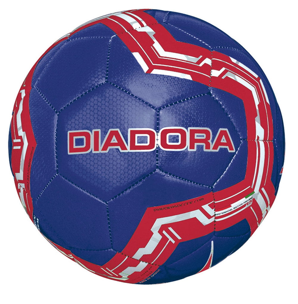 Diadora Lido Soccer Ball, Size 3, Blue, Red and White - Walmart.com - Walmart.com