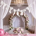 thumbnail image 4 of Feledorashia Bow Ribbon Garland, Party Bunting Decoration, Streamer for Wedding Birthday Shower Anniversary Wall Backdrop Table and Decor, Preassembled Fabric Bows with Continuous Cord and Shape, 4 of 6