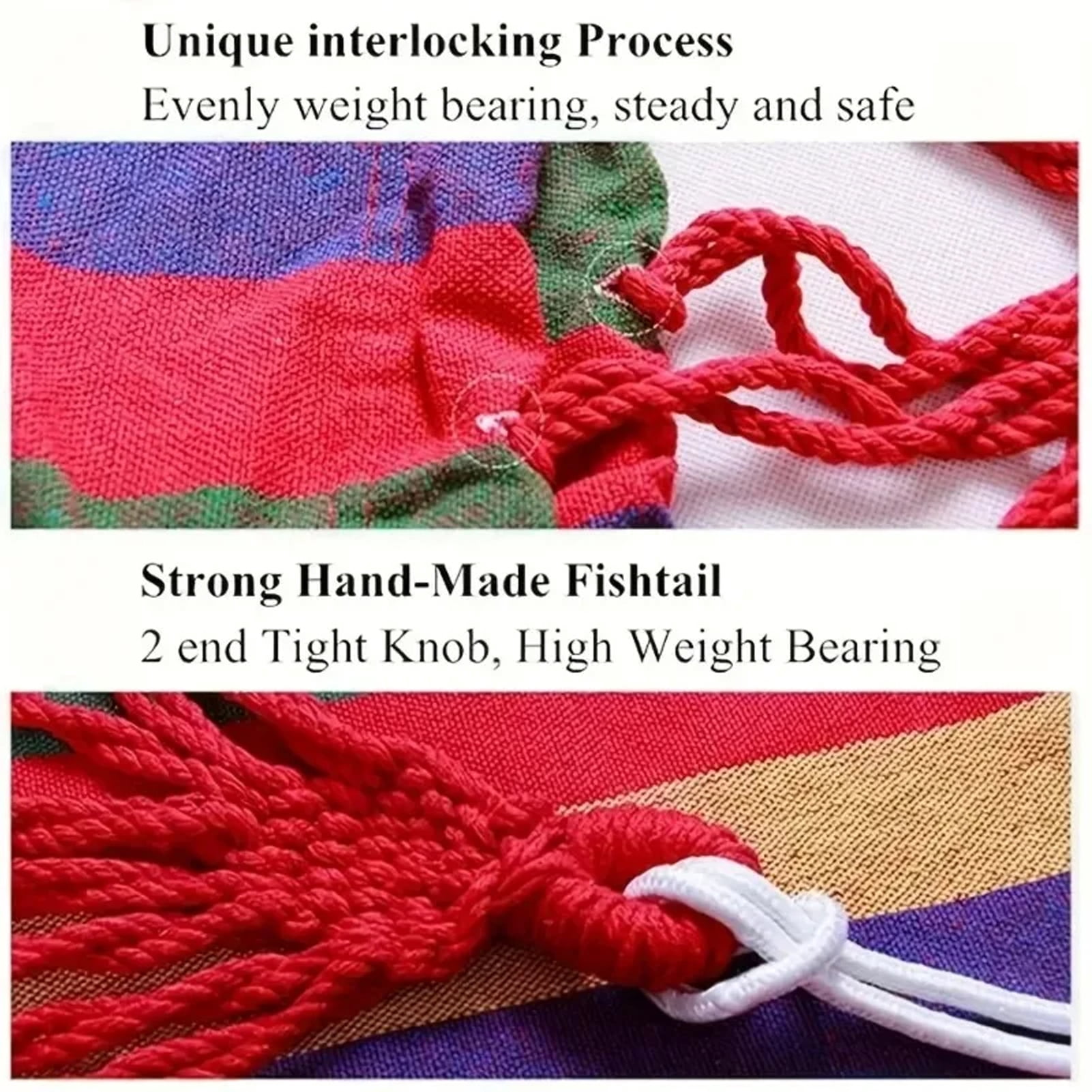 Hyasfey 1 Set Hammock Chair with Storage Bag Ropes Hold Up to 200Kg Waterproof Canvas Hanging Chair Indoor Outdoor Ceiling Tree Hanging Swing Chair